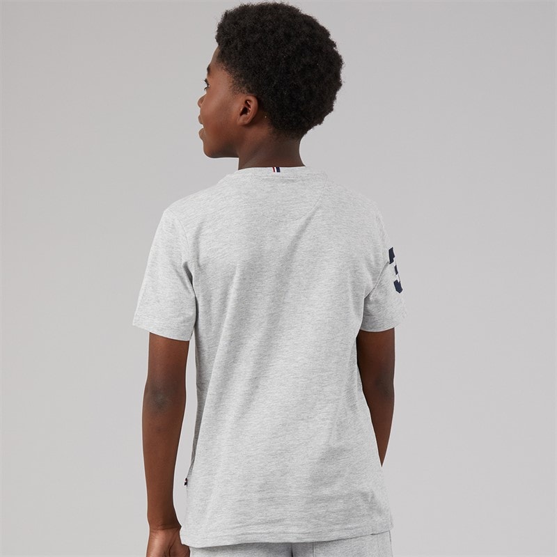 U.S. POLO ASSN. Boys Player 3 T-Shirt Mid Grey Marl - Image 2