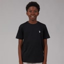 U.S. POLO ASSN. Boys T-Shirt Black/Bright White DHM Black Bright White Dhm