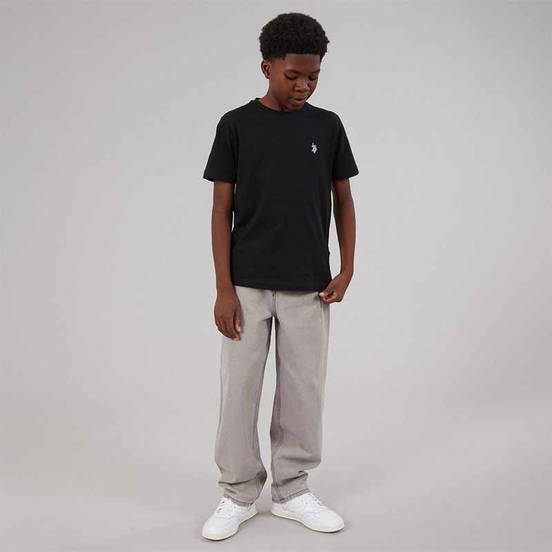 U.S. POLO ASSN. Boys T-Shirt Black/Bright White DHM Black Bright White Dhm - Image 4