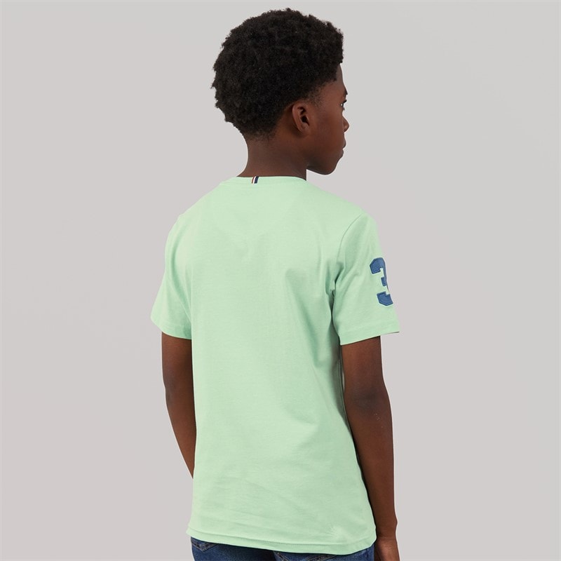 U.S. POLO ASSN. Boys Player 3 T-Shirt Aqua Foam - Image 2