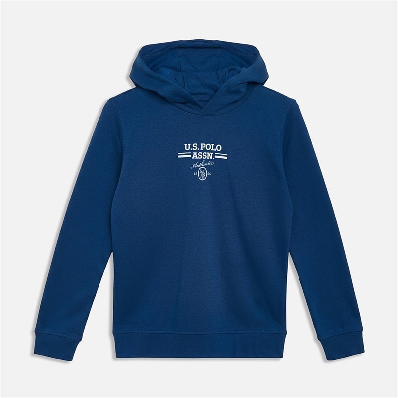 U.S. POLO ASSN. Boys Graphic Hoodie And Joggers Tracksuit Navy Peony - Image 3