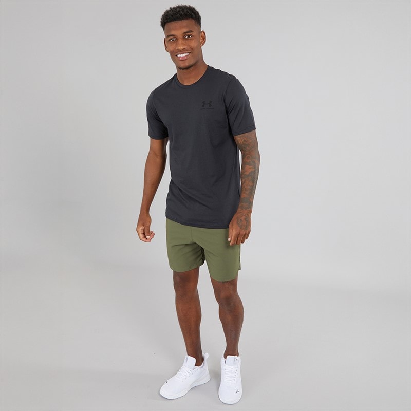 Under Armour Mens UA Sportstyle Left Chest Short Sleeve T-Shirt Black/Black - Image 4