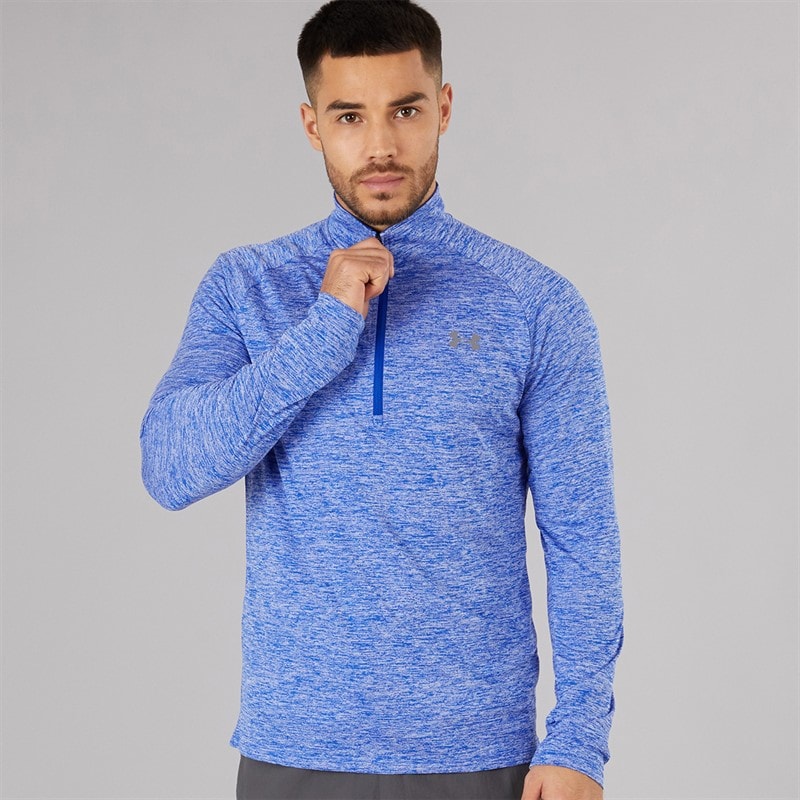 Under Armour Mens UA Tech 2.0 1/2 Zip Top Royal/Graphite