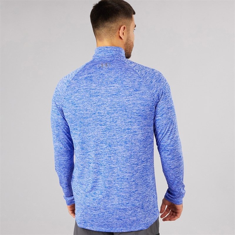 Under Armour Mens UA Tech 2.0 1/2 Zip Top Royal/Graphite - Image 2