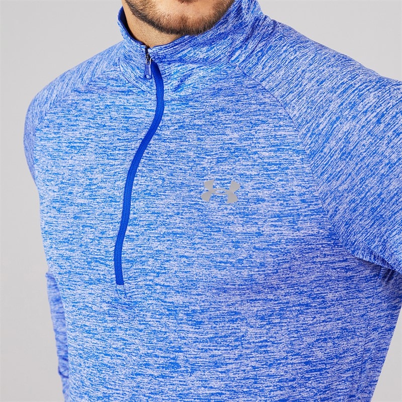Under Armour Mens UA Tech 2.0 1/2 Zip Top Royal/Graphite - Image 3
