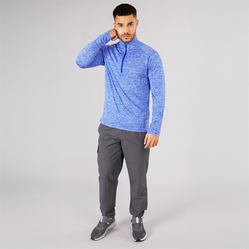 Under Armour Mens UA Tech 2.0 1/2 Zip Top Royal/Graphite - Image 4