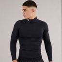 Under Armour Mens UA Cg Cold Gear Armour Compression Mock Black/White