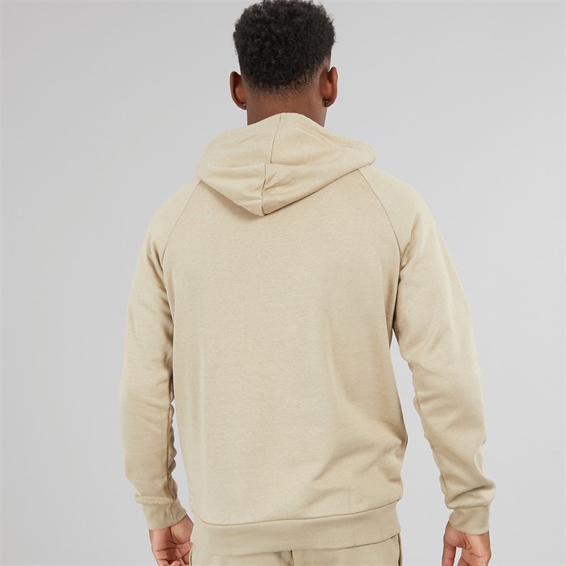 Under Armour Mens UA Rival Fleece Logo Hoodie City Khaki/Summit White - Image 2