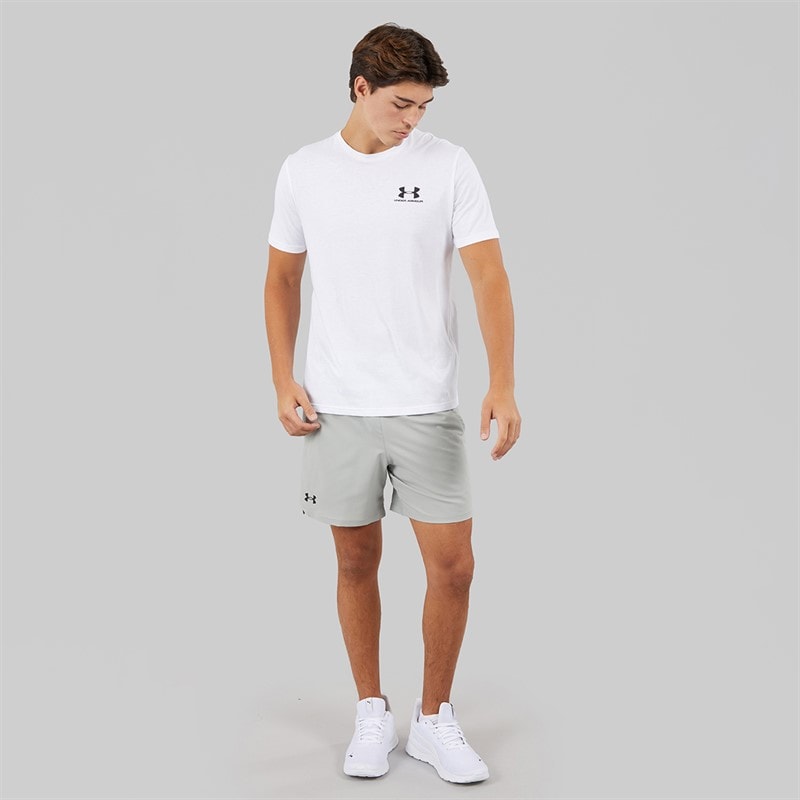 Under Armour Mens UA Vanish Woven 6 Inch Shorts Titanium/Ultimate Black - Image 4