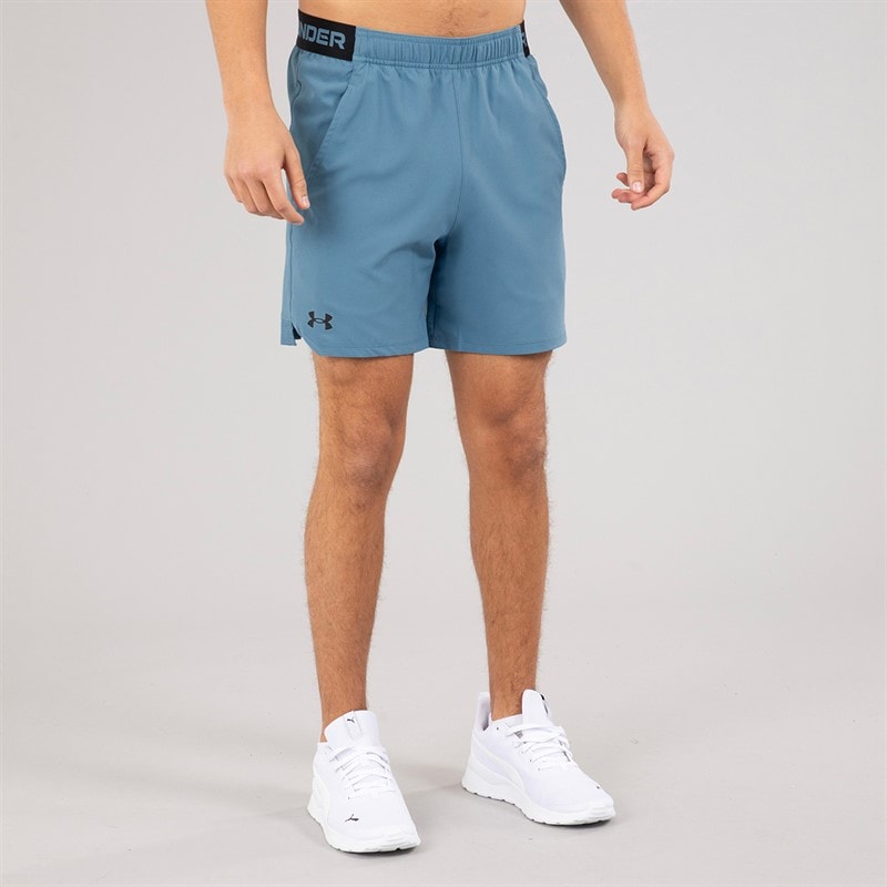 Under Armour Mens UA Vanish Woven 6 Inch Shorts Boundless Blue/Ultimate Black - Image 3