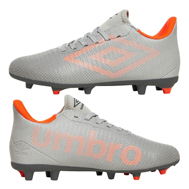 Umbro Junior Velocita Matrix 1.0 FG Firm Ground Football Boots Nimbus Cloud/Fiery Coral/Carbon - Image 1