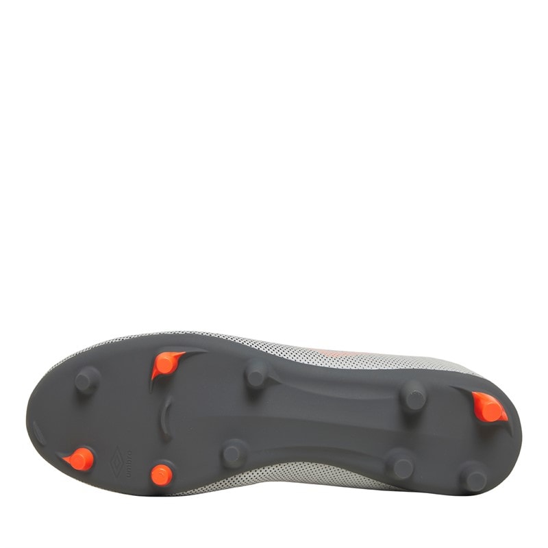 Umbro Junior Velocita Matrix 1.0 FG Firm Ground Football Boots Nimbus Cloud/Fiery Coral/Carbon - Image 2