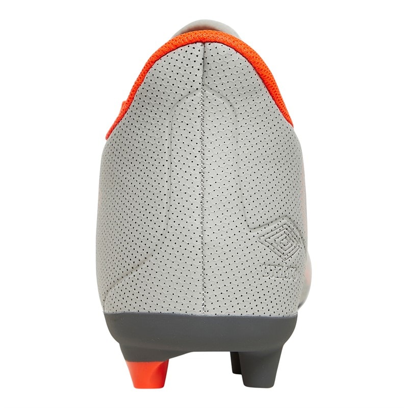Umbro Junior Velocita Matrix 1.0 FG Firm Ground Football Boots Nimbus Cloud/Fiery Coral/Carbon - Image 3