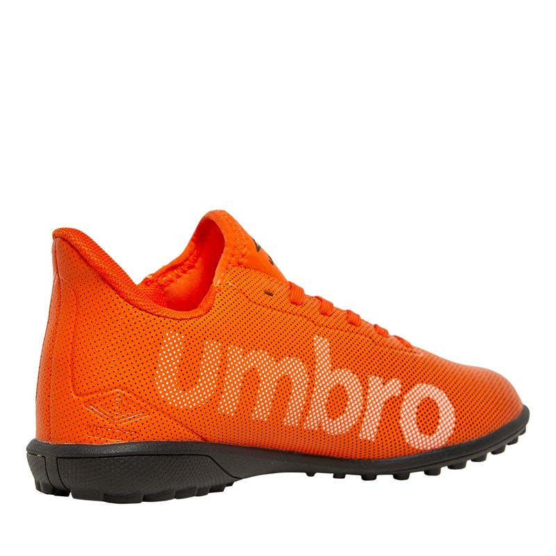 Umbro Junior Velocita Matrix 1.0 TF Astro Football Boots Dragon Fire/White/Black - Image 5