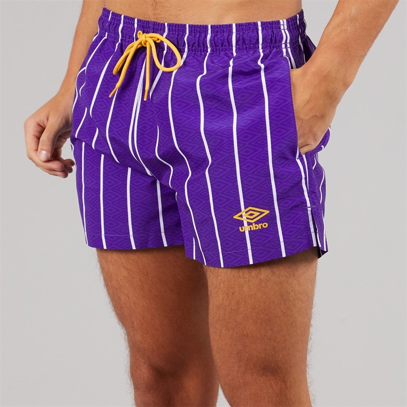 Umbro Mens Azur Swim Shorts Blue/Sulphur/White - Image 1