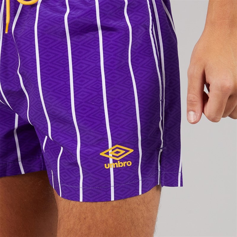 Umbro Mens Azur Swim Shorts Blue/Sulphur/White - Image 3
