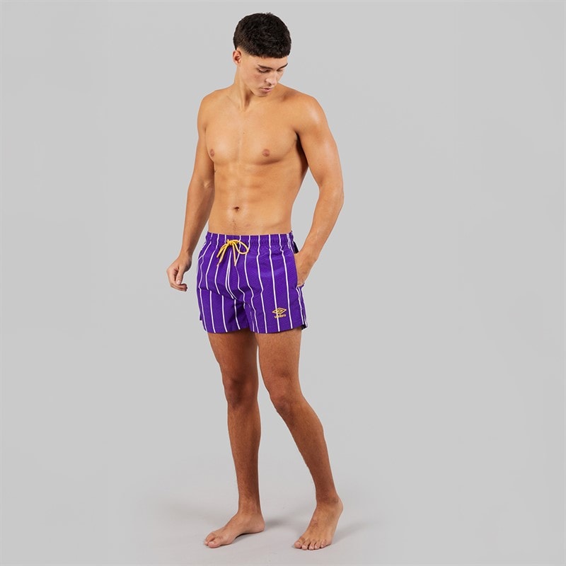 Umbro Mens Azur Swim Shorts Blue/Sulphur/White - Image 4