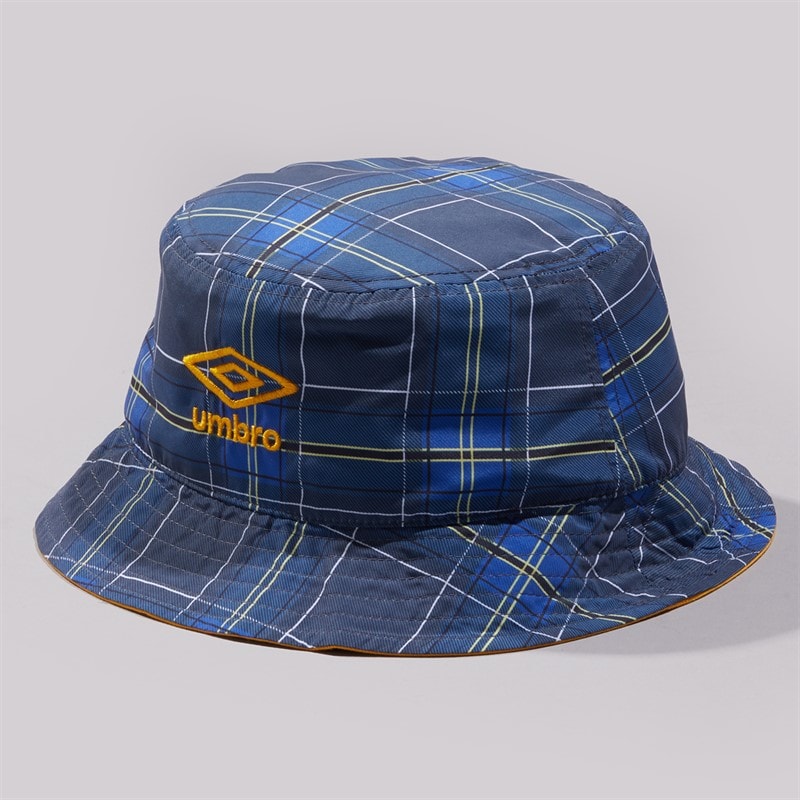 Umbro Mens Tartan Bucket Hat Multi - Image 1