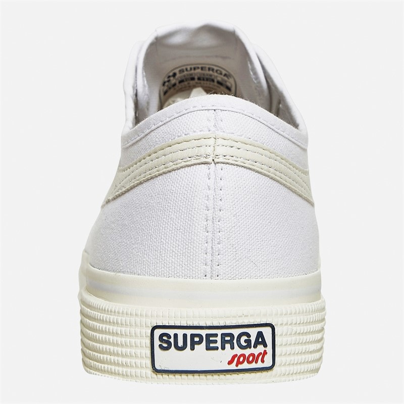 Superga 2750 Panatta 3.0 Canvas Trainers White/White Avorio - Image 3