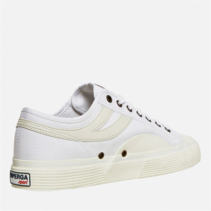 Superga 2750 Panatta 3.0 Canvas Trainers White/White Avorio - Image 5