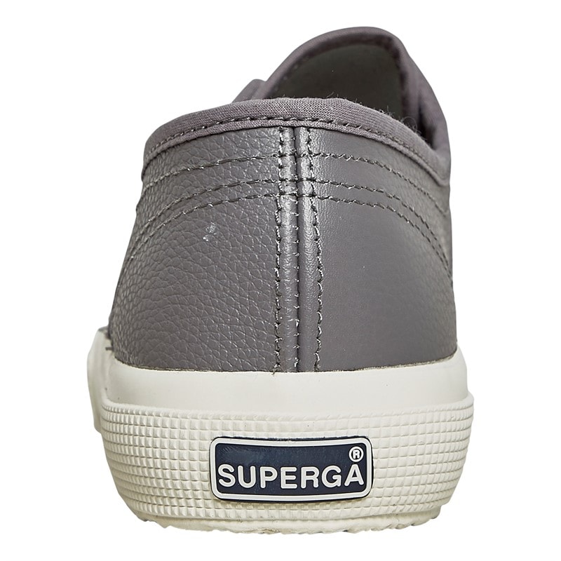 Superga Womens 2750 Efglu Canvas Trainers Bluish Grey/Avorio - Image 3