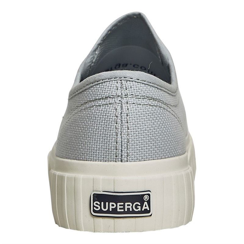 Superga Womens 2630 Cotu Canvas Trainers Lilac Grey/Avorio - Image 3
