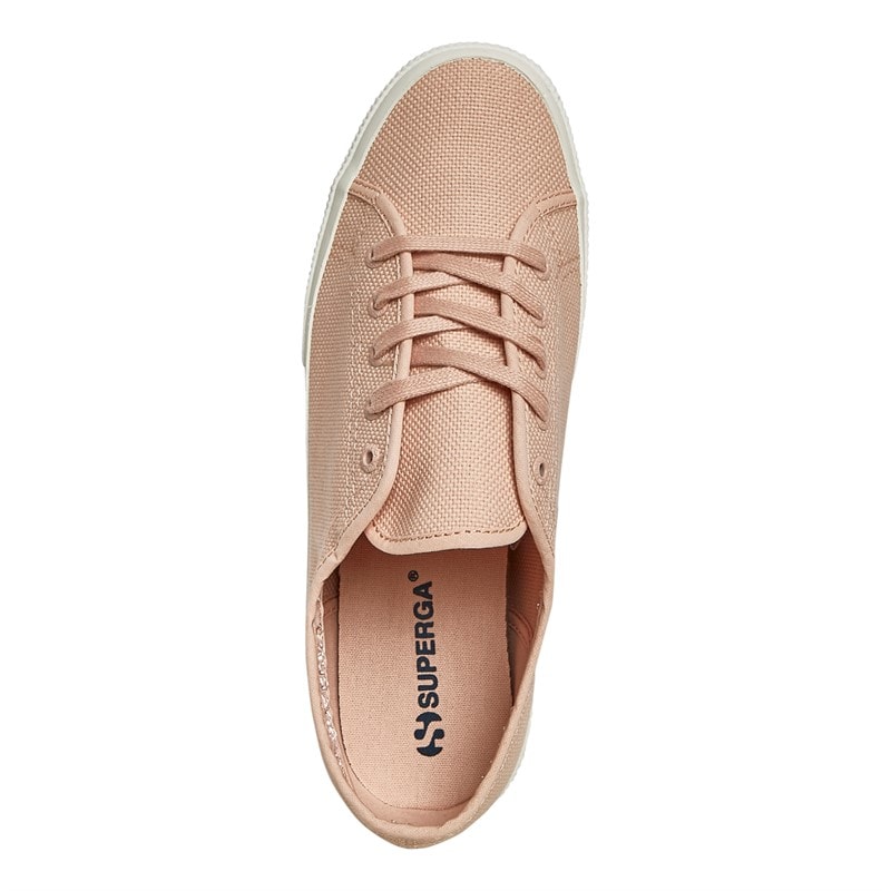 Superga Womens 2725 Nude Canvas Trainers Pink Blush/Avorio Nude - Image 4