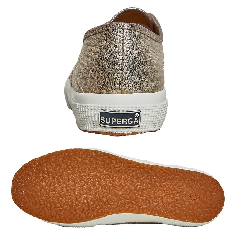 Superga Womens 2750 Lamew Trainers Light Gold - Image 3