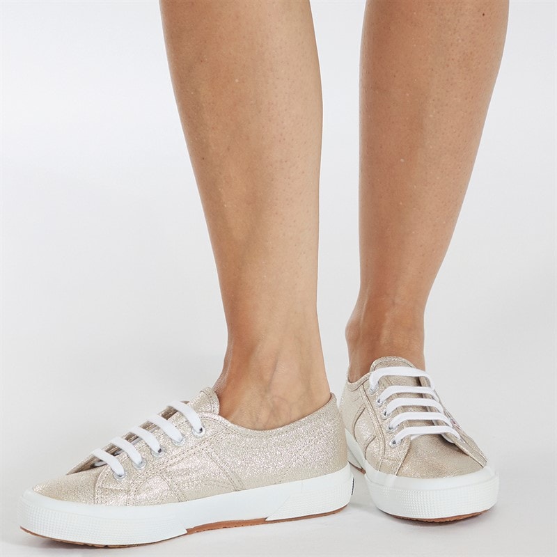 Superga Womens 2750 Lamew Trainers Light Gold - Image 5