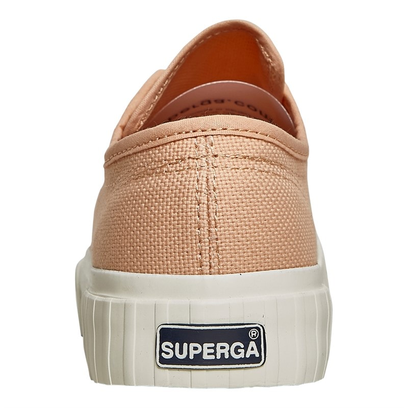 Superga Womens 2630 Cotu Canvas Trainers Pink Peach/Avorio - Image 3