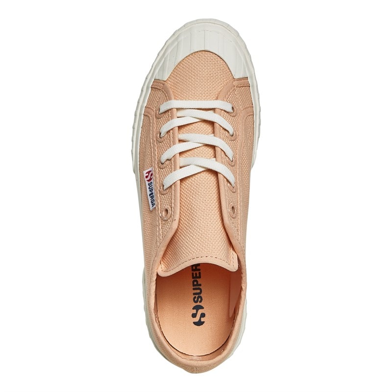 Superga Womens 2630 Cotu Canvas Trainers Pink Peach/Avorio - Image 4