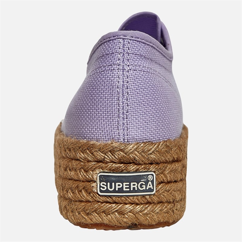 Superga Womens 2790 Rope Canvas Trainers Violet Lilla - Image 3