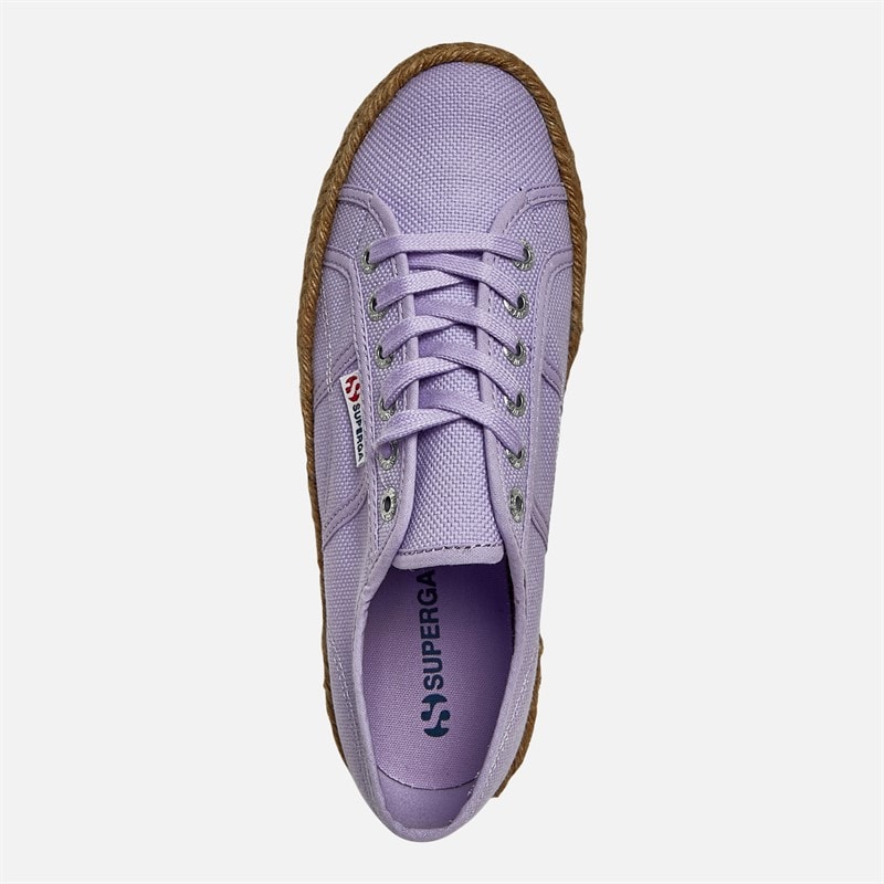 Superga Womens 2790 Rope Canvas Trainers Violet Lilla - Image 4