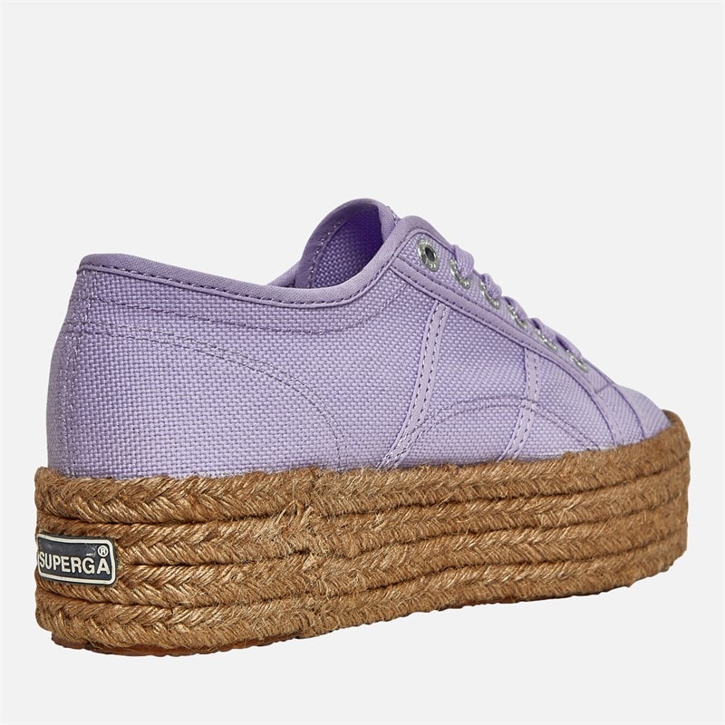 Superga Womens 2790 Rope Canvas Trainers Violet Lilla - Image 5