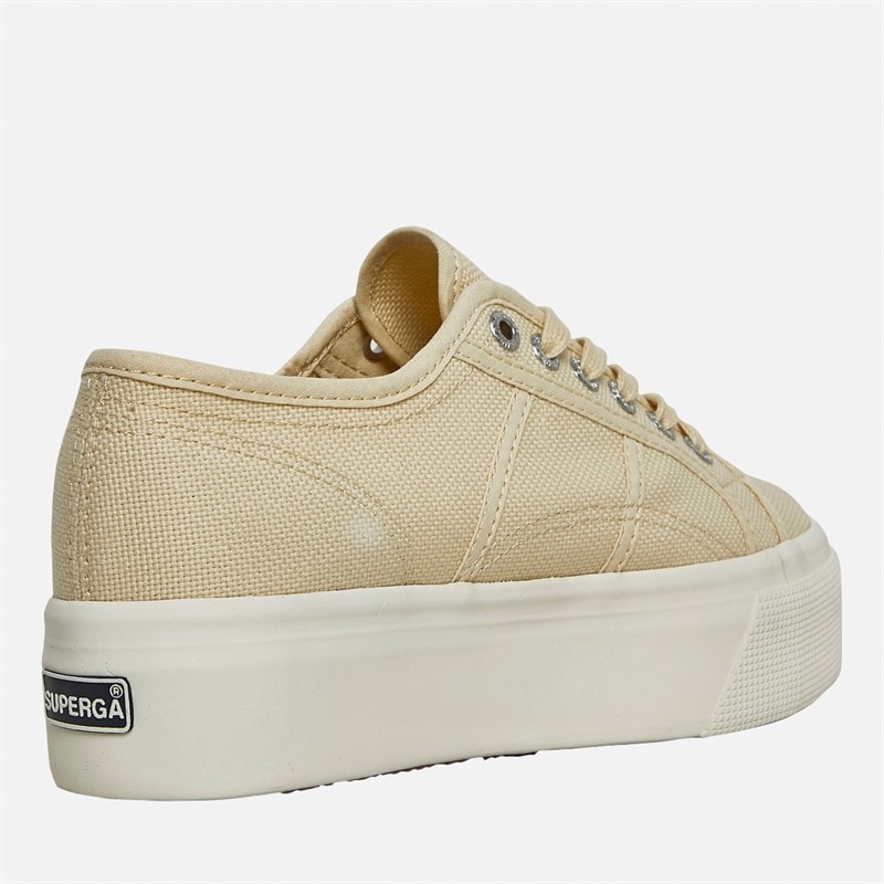 Superga Womens 2790 Cotw Linea Up And Down Canvas Trainers Light Beige/ Eggshell/ Avorio - Image 5