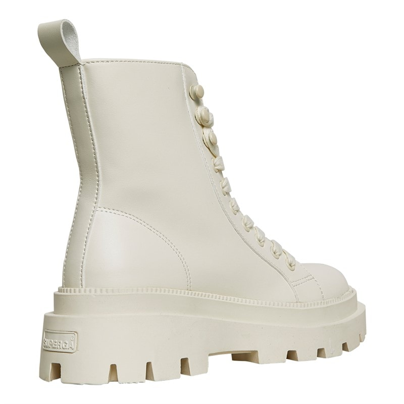 Superga Womens 3051 Alpina Apex Vegan Material Boots Total Beige Natural - Image 4