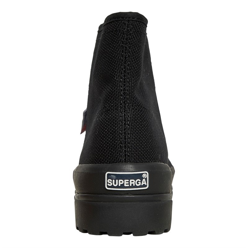 Superga Womens 2341 Cotu Alpina Canvas Hi Top Trainers Black - Image 3