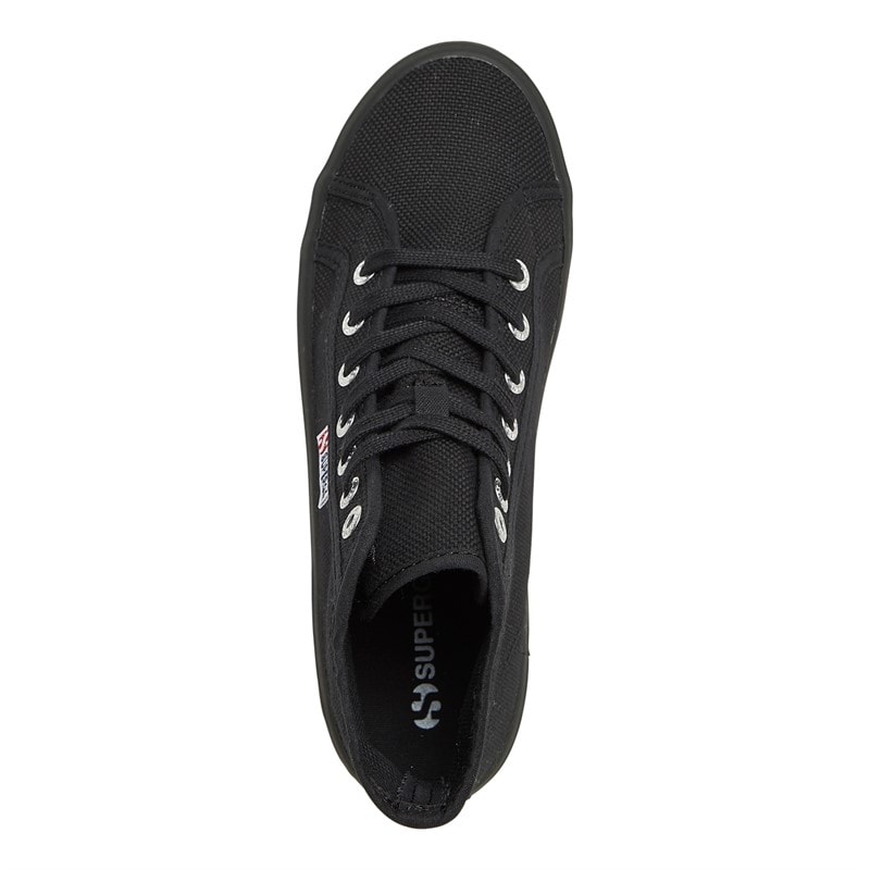 Superga Womens 2341 Cotu Alpina Canvas Hi Top Trainers Black - Image 4