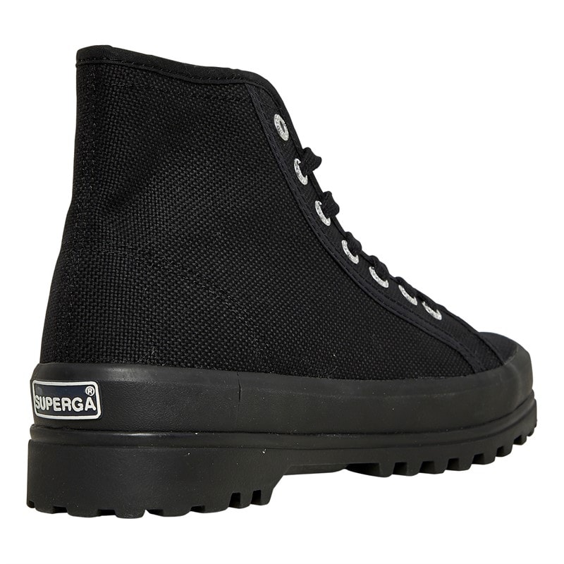 Superga Womens 2341 Cotu Alpina Canvas Hi Top Trainers Black - Image 5