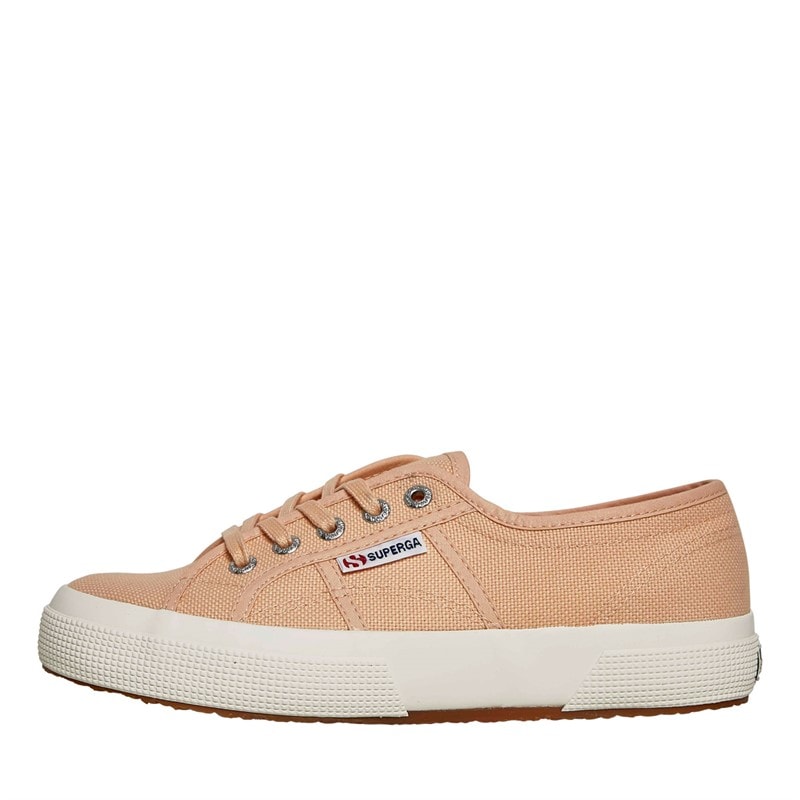 Superga Womens 2750 Cotu Classic Canvas Trainers Pink Peach/Avorio - Image 1