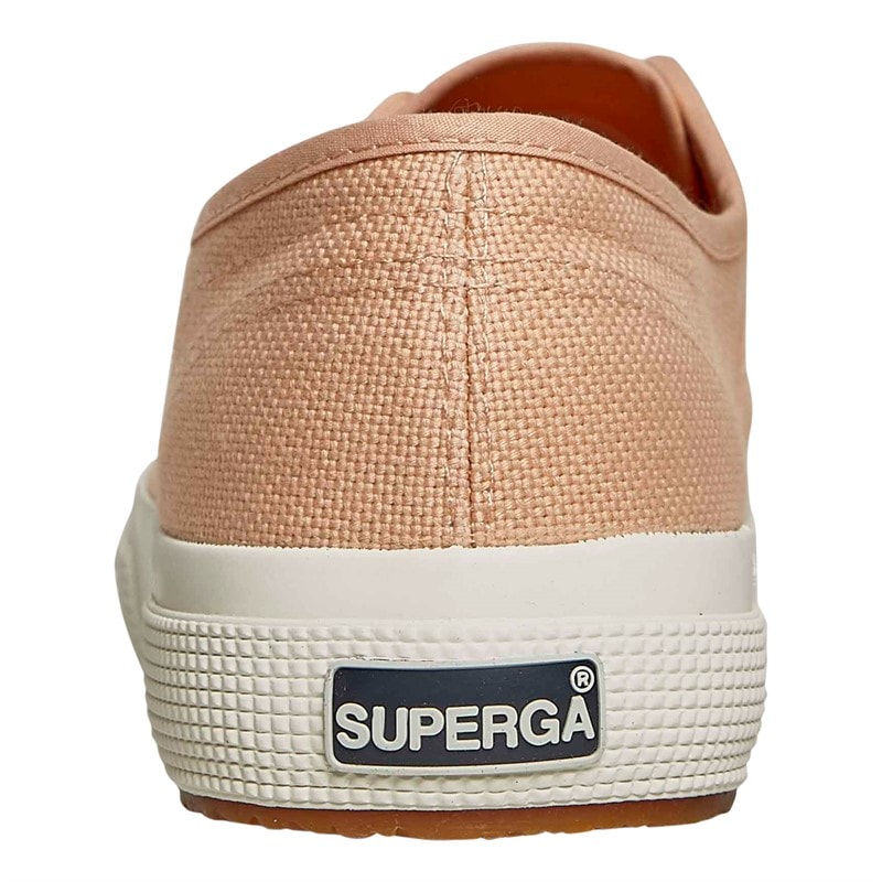 Superga Womens 2750 Cotu Classic Canvas Trainers Pink Peach/Avorio - Image 3