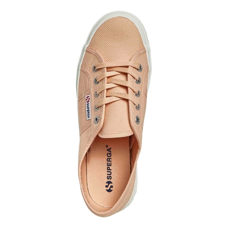 Superga Womens 2750 Cotu Classic Canvas Trainers Pink Peach/Avorio - Image 4