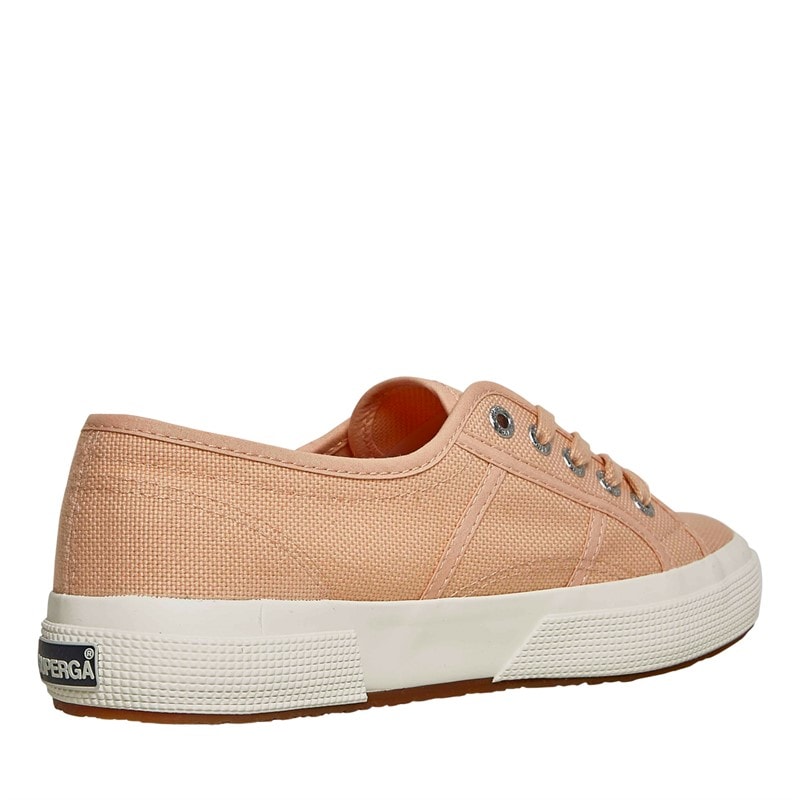 Superga Womens 2750 Cotu Classic Canvas Trainers Pink Peach/Avorio - Image 5