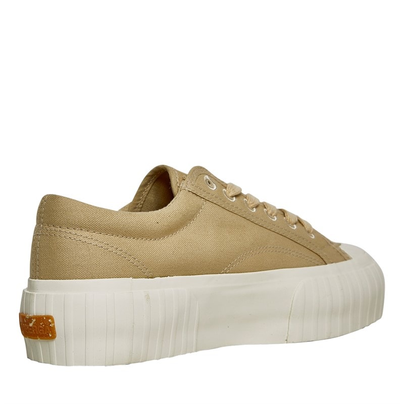 Superga Womens 2631 Stripe Platform Canvas Trainers Magenta Terminalia - Image 5