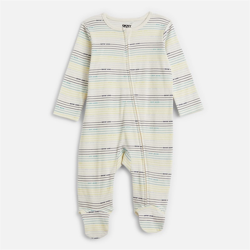 DKNY Jeans Boys Two Pack Sleepsuit Set Multi - Image 2