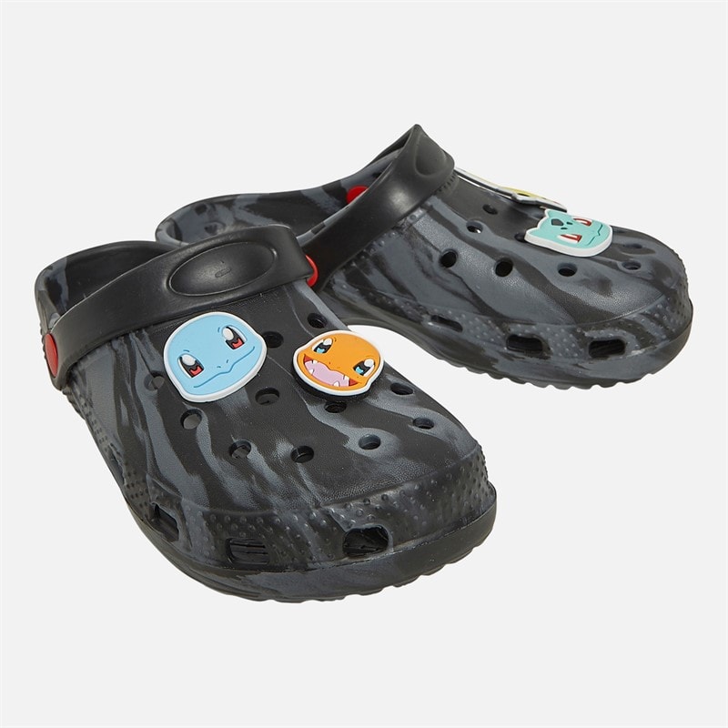 Pokemon Infant Boys Sebou Clogs Black/Multi - Image 1