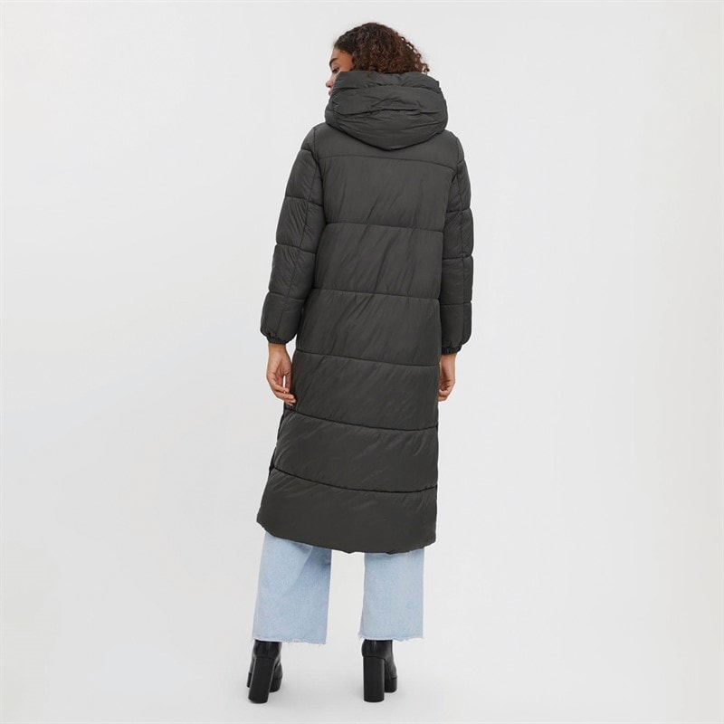Vero Moda Womens Uppsala Long Puffer Coat Peat - Image 2