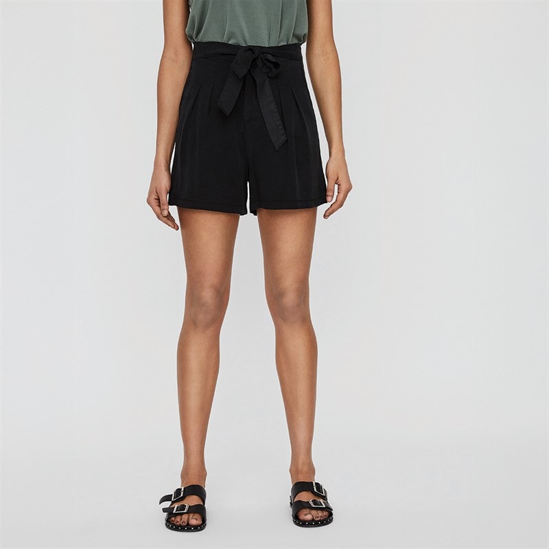 Vero Moda Womens Mia High Rise Loose Summer Shorts Black - Image 2