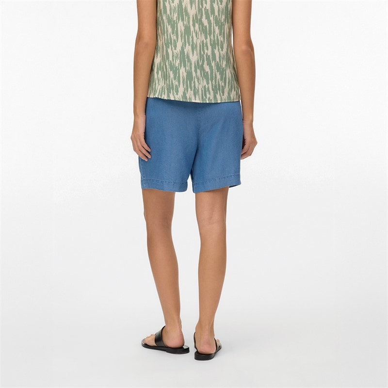 Vero Moda Womens Fleur Bermuda Shorts Medium Blue Denim - Image 2