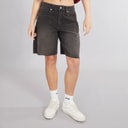 Vans Womens Sirelle Cut-Off Denim Shorts Washed Black